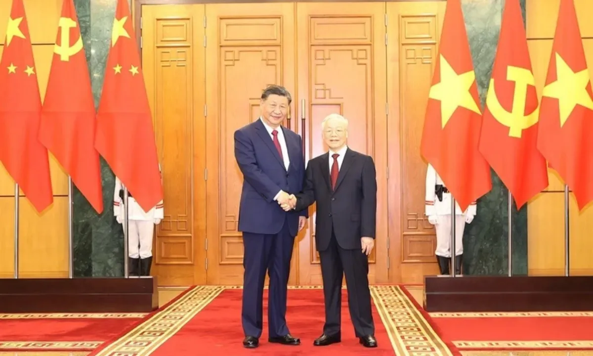 Tổng Bí thư Nguyễn Phú Trọng hội đàm với Tổng Bí thư, Chủ tịch nước Trung Quốc Tập Cận Bình