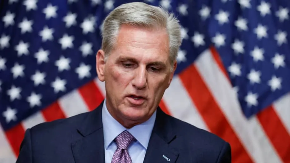 Cựu Chủ tịch Hạ viện Kevin McCarthy - Ảnh: CNBC