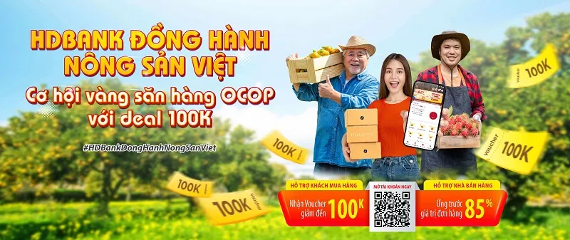 Chợ phiên OCOP sôi động khi HDBank nhập cuộc, nông đặc sản “đắt hàng” 1