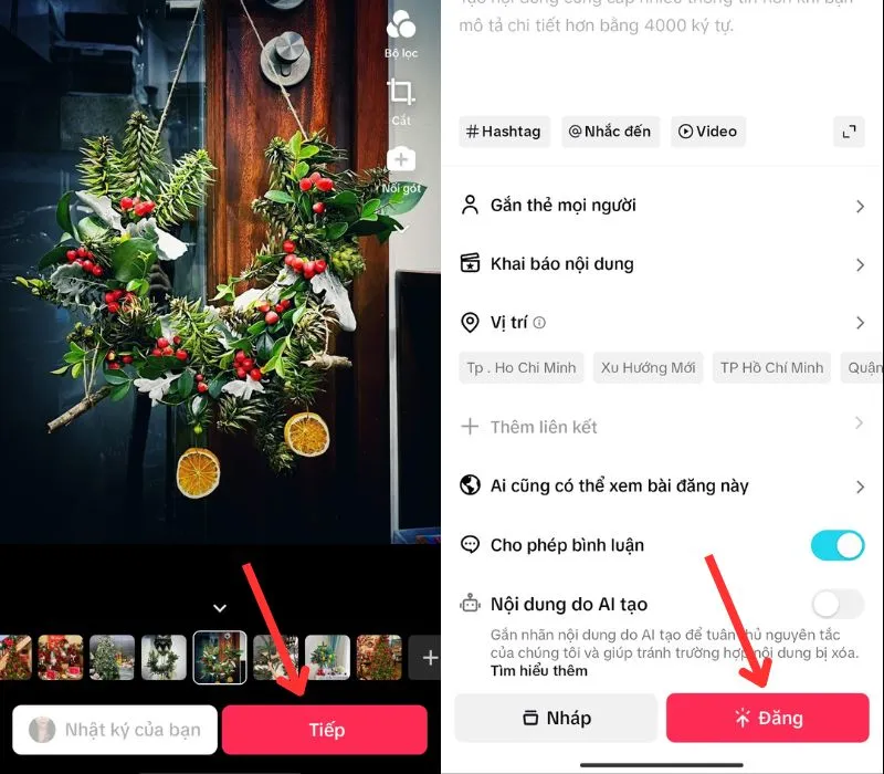 Cách đăng nhiều ảnh lên TikTok trên 1 phút, có nhạc đơn giản 5