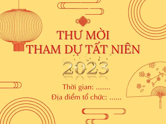 16 mẫu thư mời tất niên dành cho công ty, khách hàng, đối tác 3