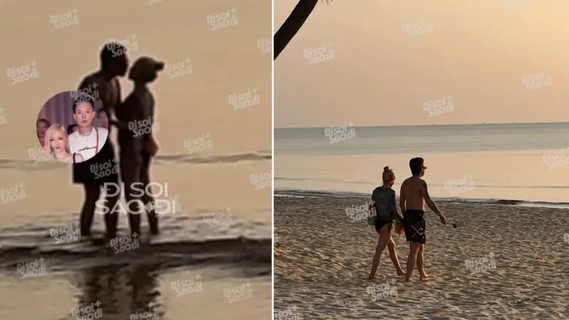 Phương Ly bị bắt gặp khóa môi bạn thân Andree bên bờ biển 2