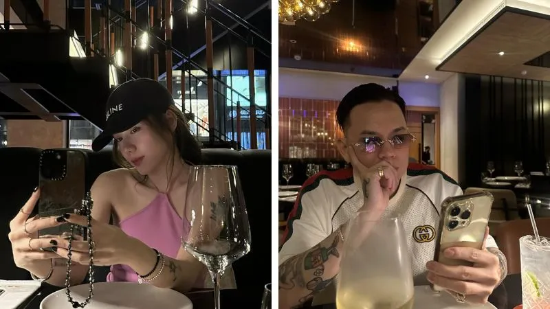 Phương Ly bị bắt gặp khóa môi bạn thân Andree bên bờ biển 3