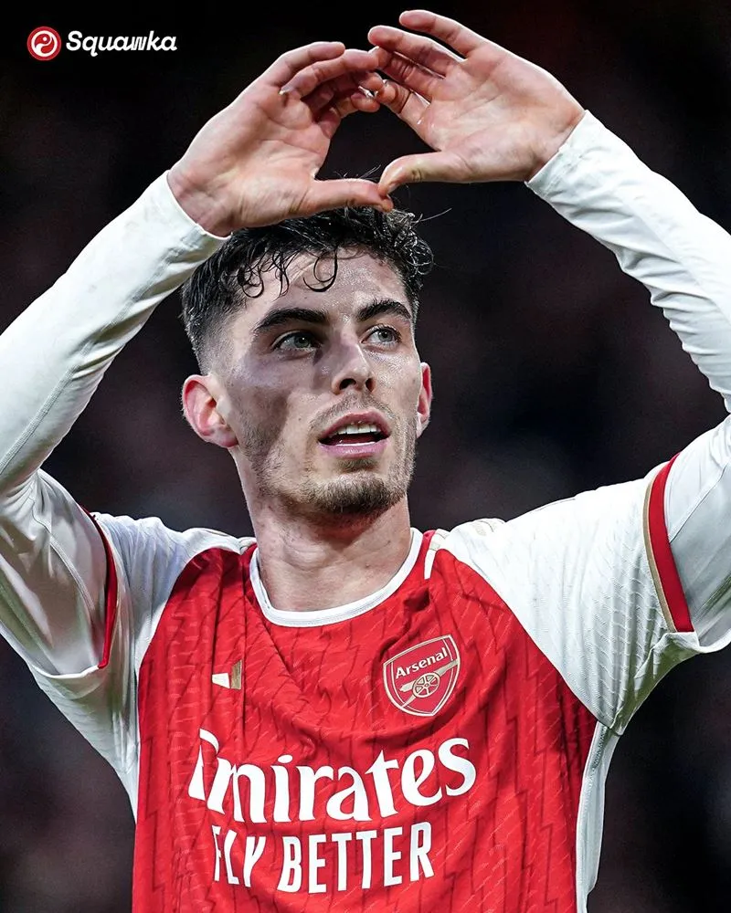 Kai Havertz đã ghi 4 bàn trong 7 trận gần nhất cho Arsenal tại Ngoại hạng Anh - Ảnh: Squawka