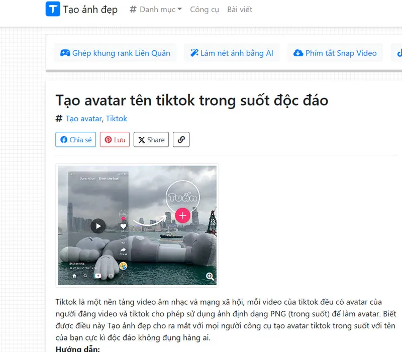 Hướng dẫn cách làm avatar trong suốt trên TikTok đơn giản nhất 8