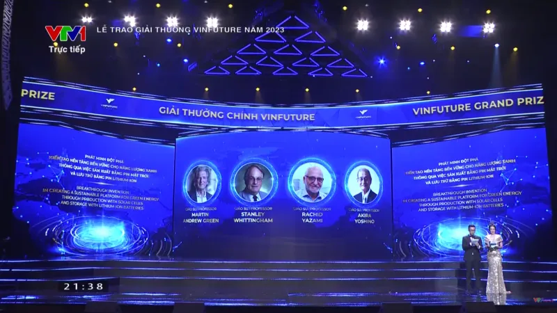|Trực tiếp| Giải thưởng chính VinFuture 2023 trao cho những phát minh đột phá về năng lượng xanh 4