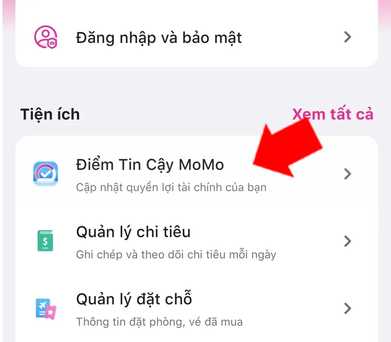 Hướng dẫn cách tăng điểm tin cậy Momo dễ thực hiện nhất 13