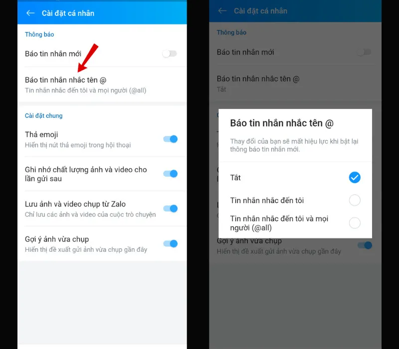 Cách tắt tag all trên Zalo nhanh chóng chỉ với 3 bước đơn giản 4