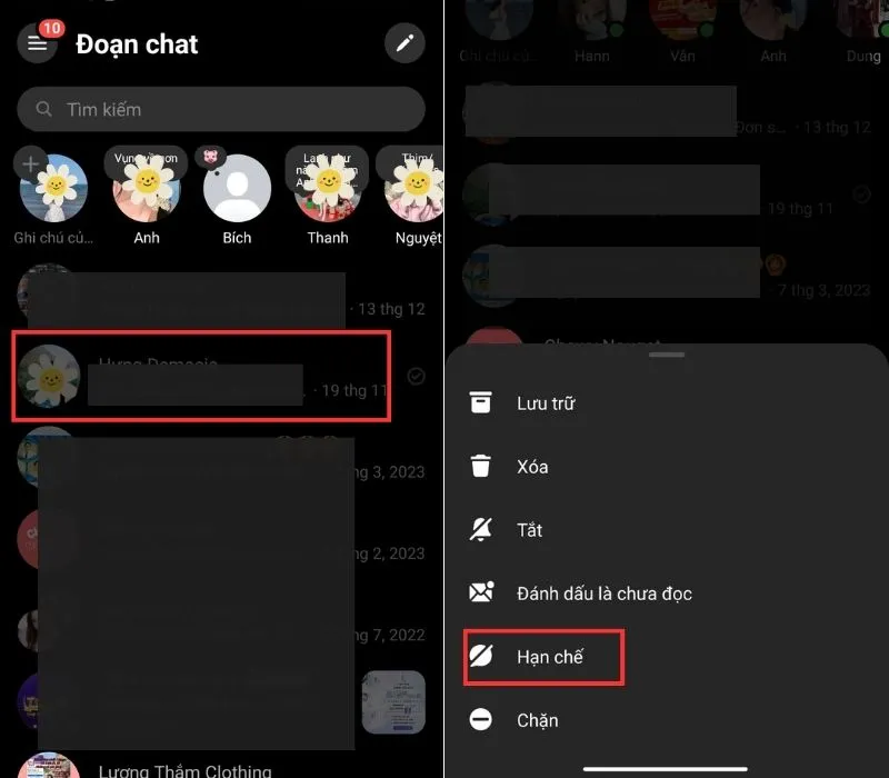 Cách xóa gợi ý trên Messenger phiên bản mới cực đơn giản 9