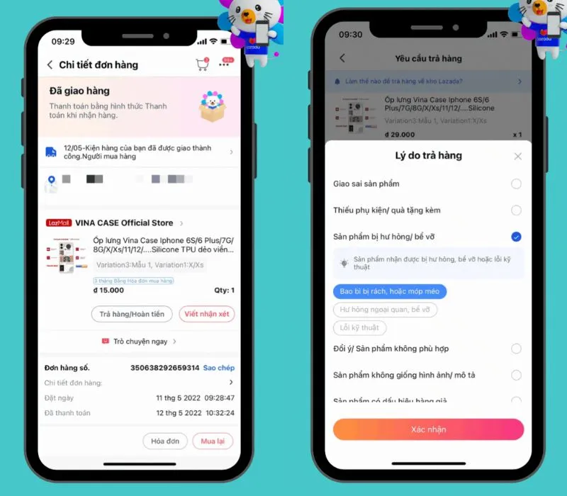 Cách đổi trả hàng trên Lazada chi tiết, nhanh chóng từ A-Z 7
