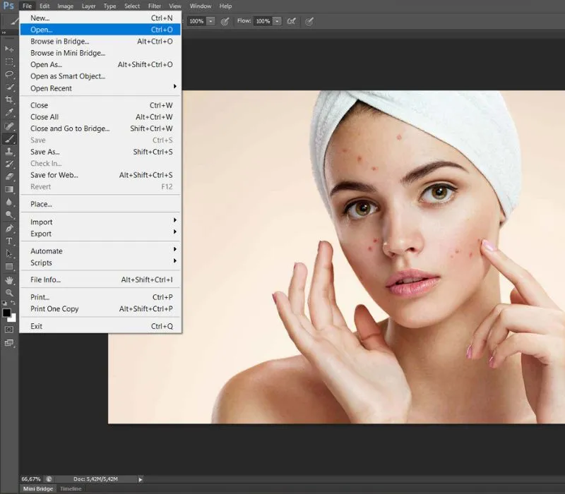 Bật mí cách làm mịn da trong photoshop siêu đẹp và tự nhiên 11