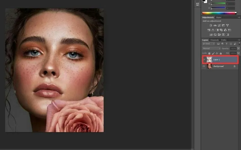 Bật mí cách làm mịn da trong photoshop siêu đẹp và tự nhiên 7