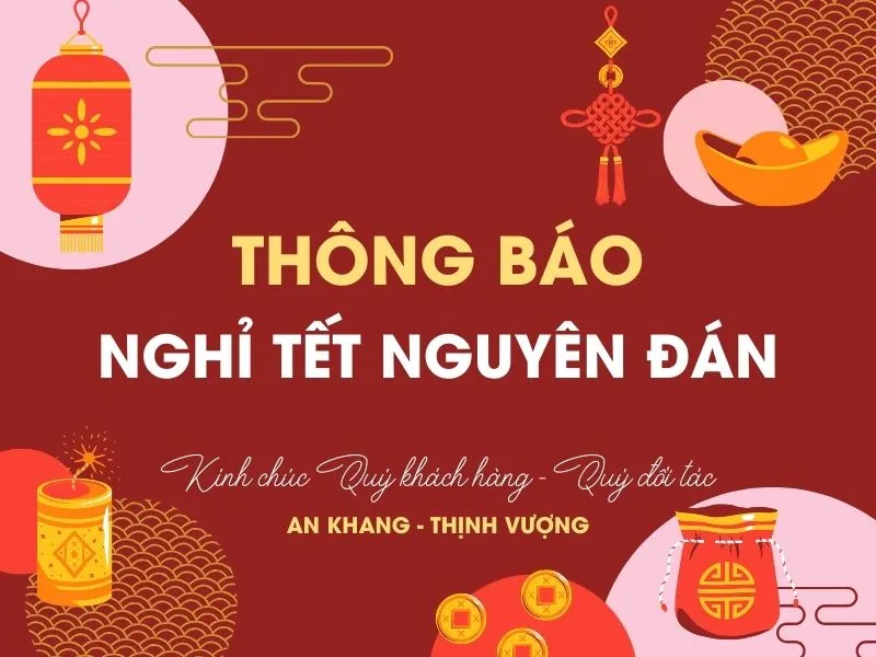 9 mẫu thông báo nghỉ Tết Dương lịch, Tết Nguyên đán mới nhất 3