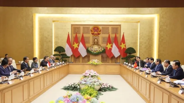 Hai bên nhất trí phấn đấu đưa kim ngạch thương mại song phương sớm đạt 15 tỷ USD và cao hơn ở mức 18 tỷ USD trước năm 2028 - Ảnh: VGP