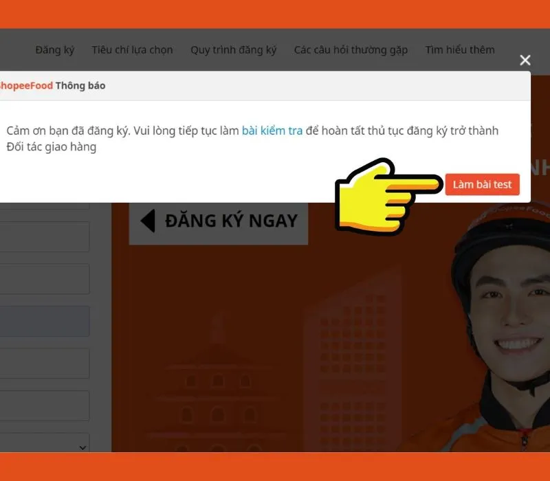 Cách đăng ký tài xế ShopeeFood Online đơn giản, nhanh chóng 6