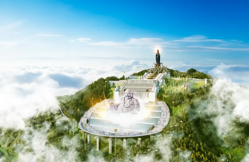 Sắp khai quang tượng Phật Di lặc khổng lồ trên núi Bà Đen 1