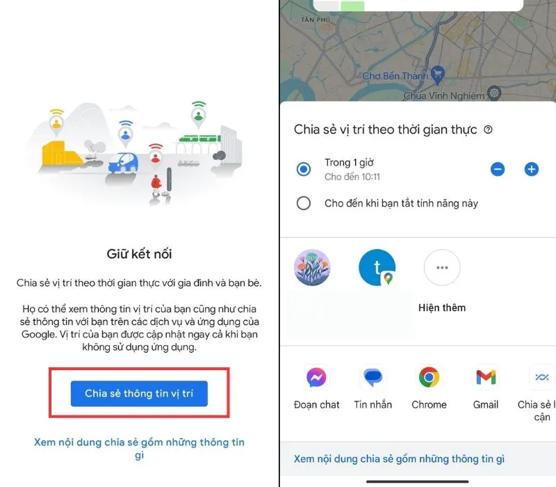 (Thiếu ảnh)Hướng dẫn cách chia sẻ vị trí trên Google Maps cực đơn giản 4