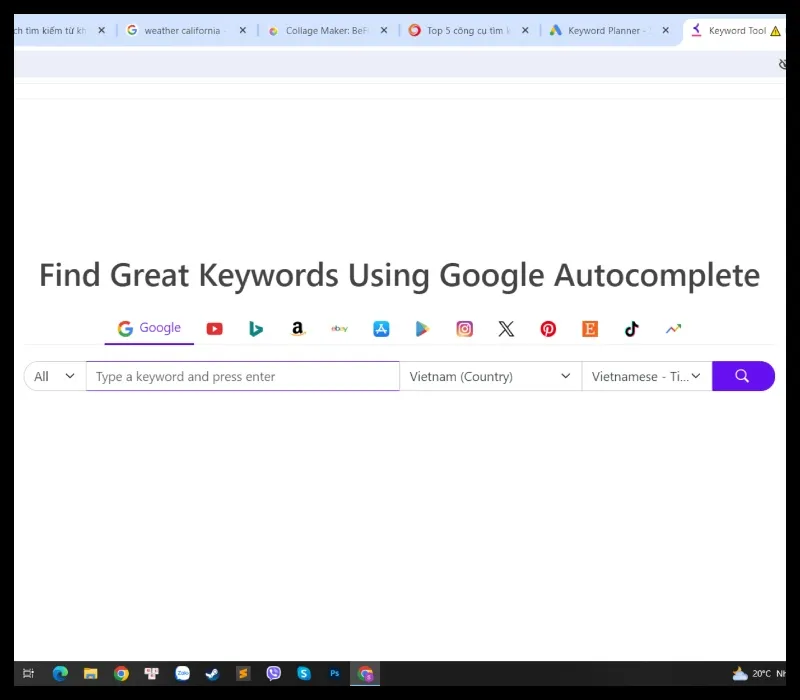 Cách tìm kiếm từ khóa trên Google cho kết quả chính xác nhất 20