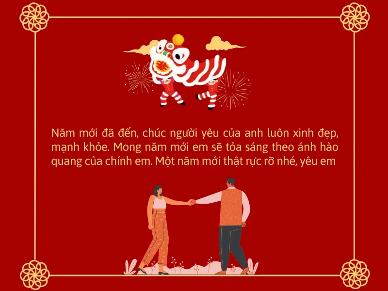 Những lời chúc Tết người yêu chân thành, lãng mạn 1