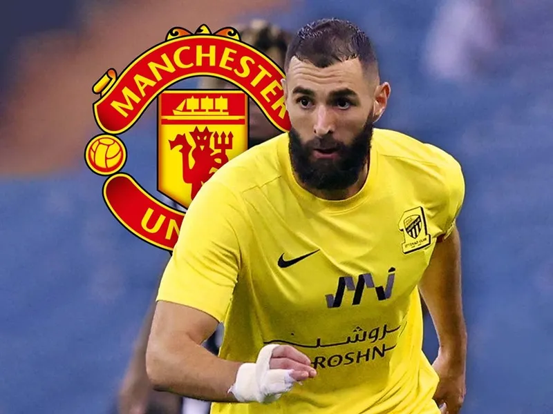 MU đã từ chối việc hợp tác với tiền đạo Karim Benzema - Ảnh: Internet