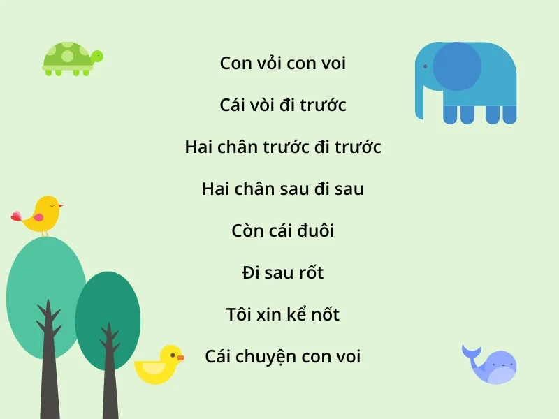 Những bài đồng dao về con vật hay nhất cho trẻ mầm non 1