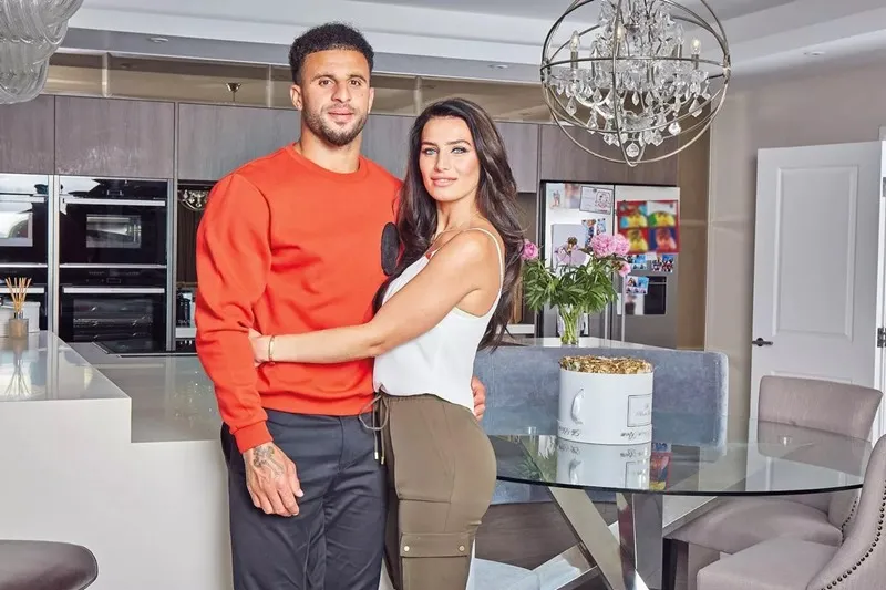 Kyle Walker và vợ Annie Kilner thời điểm còn mặn nồng - Ảnh: Internet