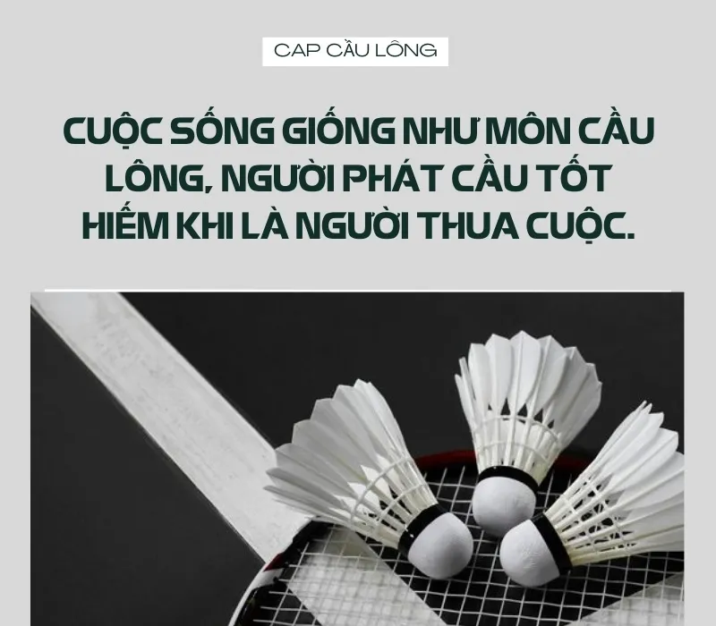 40+ câu nói hay, thơ, slogan, stt về cầu lông 2