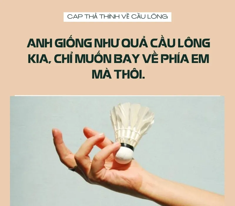 40+ câu nói hay, thơ, slogan, stt về cầu lông 4