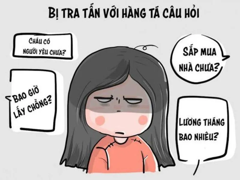 “Bí kíp” ứng phó những câu hỏi ngày Tết khó đỡ 5