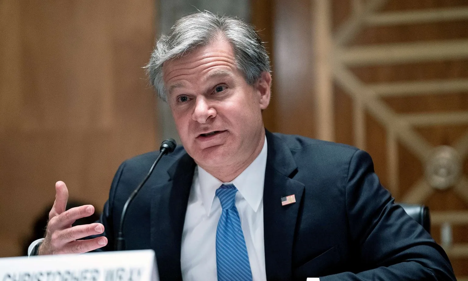 Giám đốc Cục Điều tra liên bang Mỹ (FBI) Christopher Wray