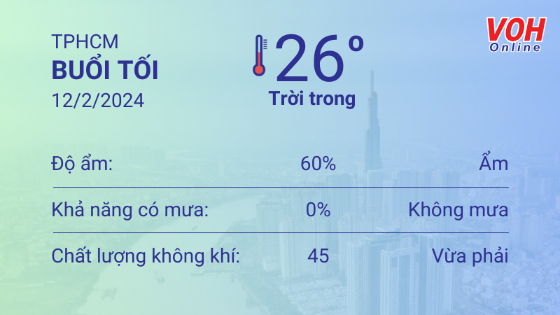 Thời tiết TPHCM 11/2 - 12/2: Ngày nắng, sáng sớm và giữa đêm trời mát 6