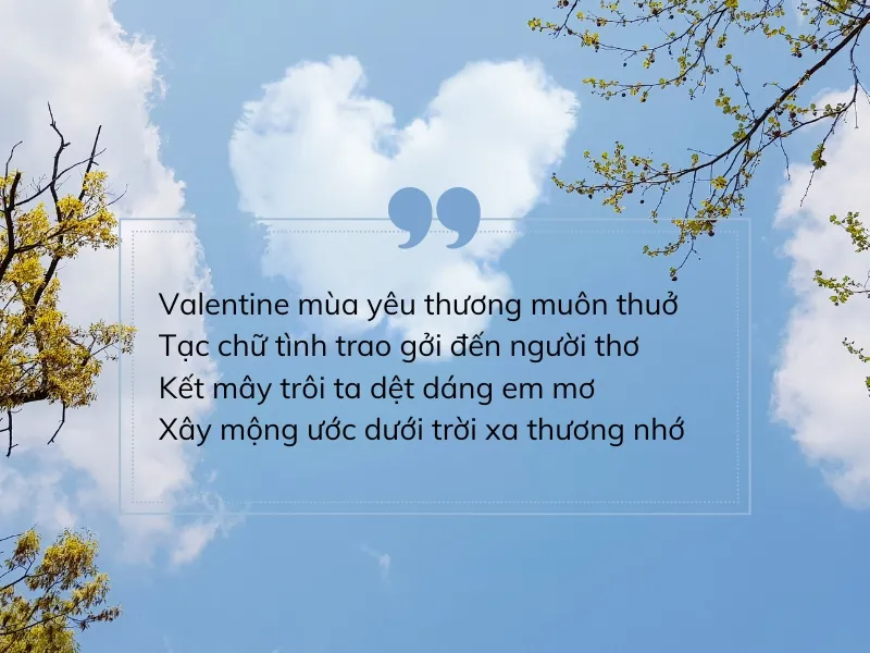 Tuyển tập thơ Valentine hay và ý nghĩa nhất 3