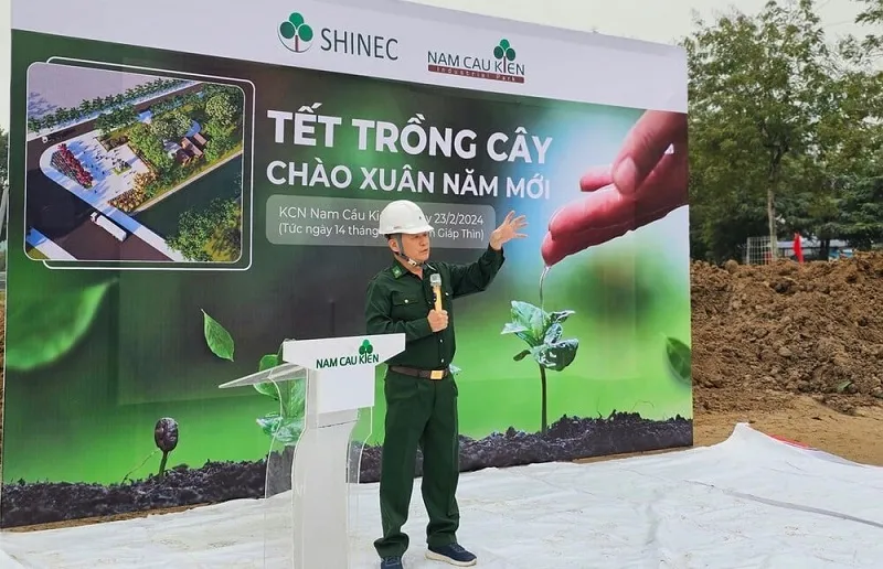 Shinec sẽ trồng mới hơn 3.000 cây xanh trong KCN Sinh thái Nam Cầu Kiền 1