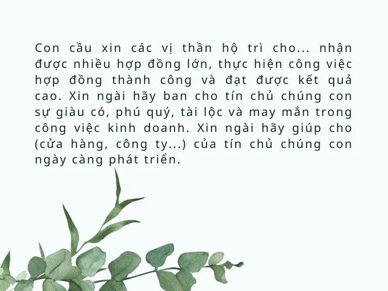 Văn khấn Thần Tài, Thổ Địa hằng ngày chuẩn nhất 4