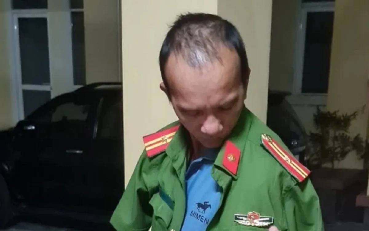 Hồ Văn Long khi bị bắt