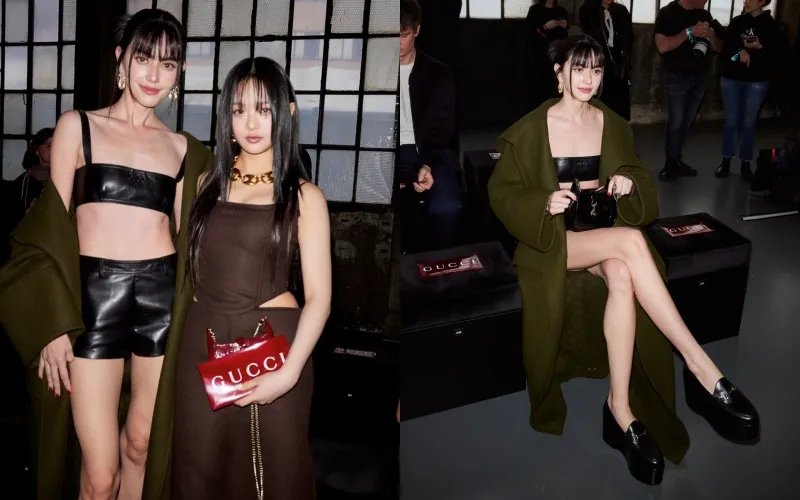 "Ma nữ" Mai Davika hội ngộ Hanni trong show của Gucci 1