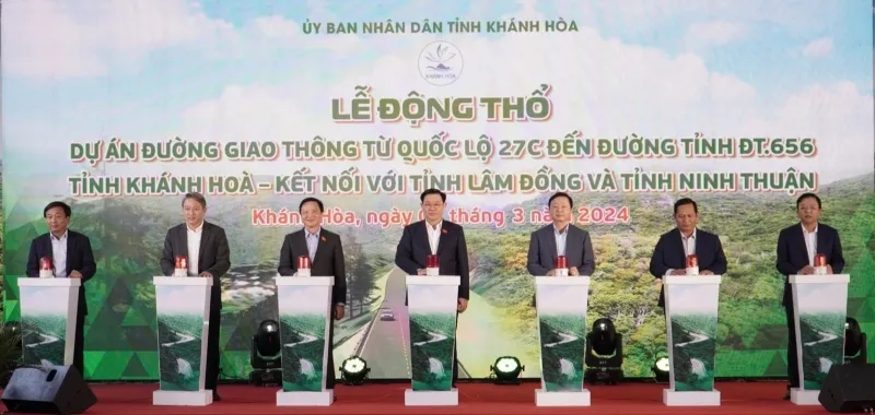 Tổ chức động thổ dự án giao thông kết nối Khánh Hòa - Ninh Thuận - Lâm Đồng 1