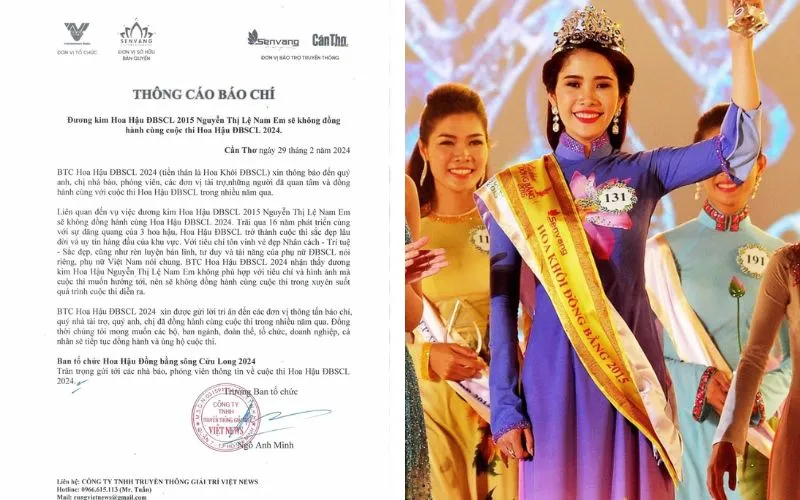 Nam Em mong bị tước vương miện Hoa hậu Đồng bằng sông Cửu Long 2