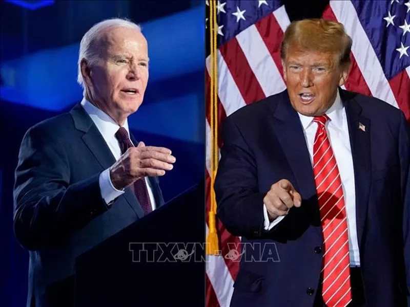 Ông Donald Trump đang dẫn trước ông Joe Biden ở 7 bang chiến địa trong bầu cử sơ bộ 1