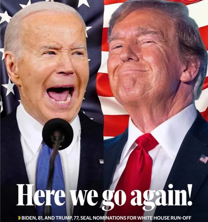 Tổng thống Mỹ Joe Biden, 81 tuổi - cựu tổng thống Donald Trump, 77 tuổi, chốt thành ứng viên Tổng thống của 2 Đảng 1