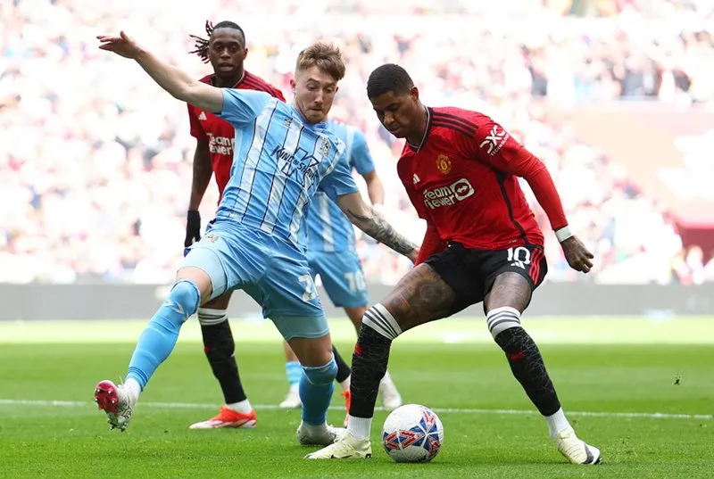 Rashford có trận đấu tồi tệ trước Coventry - Ảnh: Internet