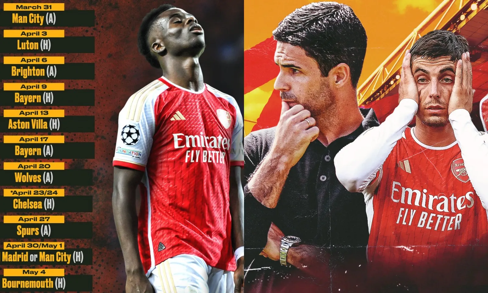 Arsenal và chặng marathon khổ ải có thể cướp đi của họ tất cả 