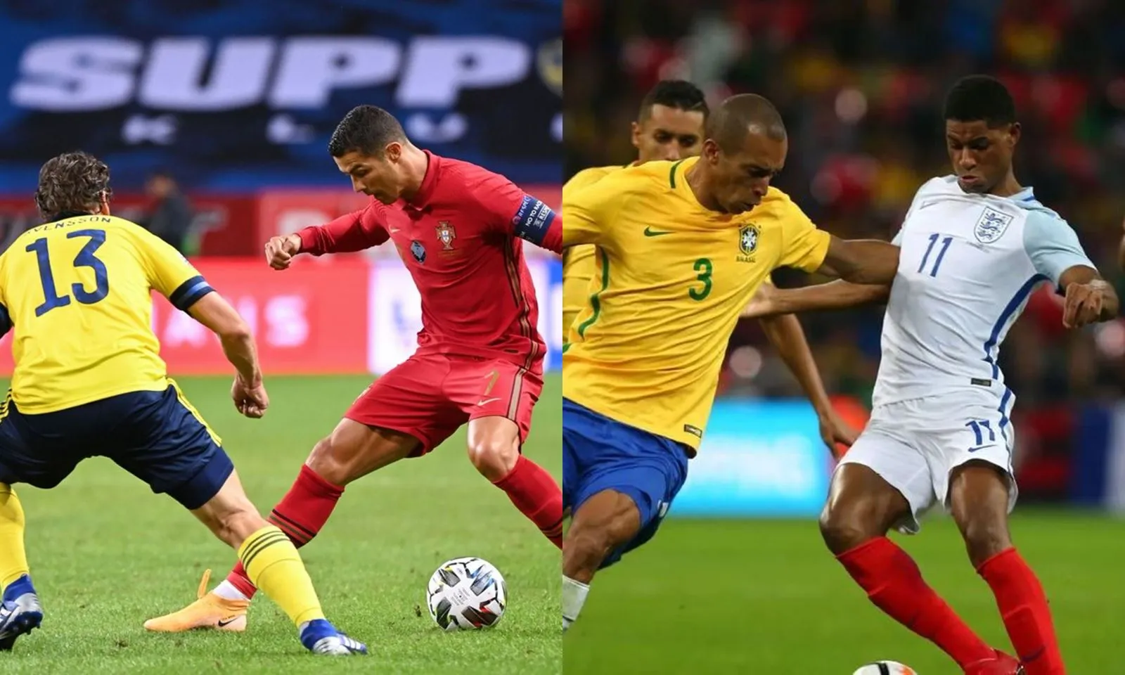 Lịch thi đấu giao hữu tuần này: Bồ Đào Nha vs Thụy Điển | Anh vs Brazil | Pháp vs Đức 