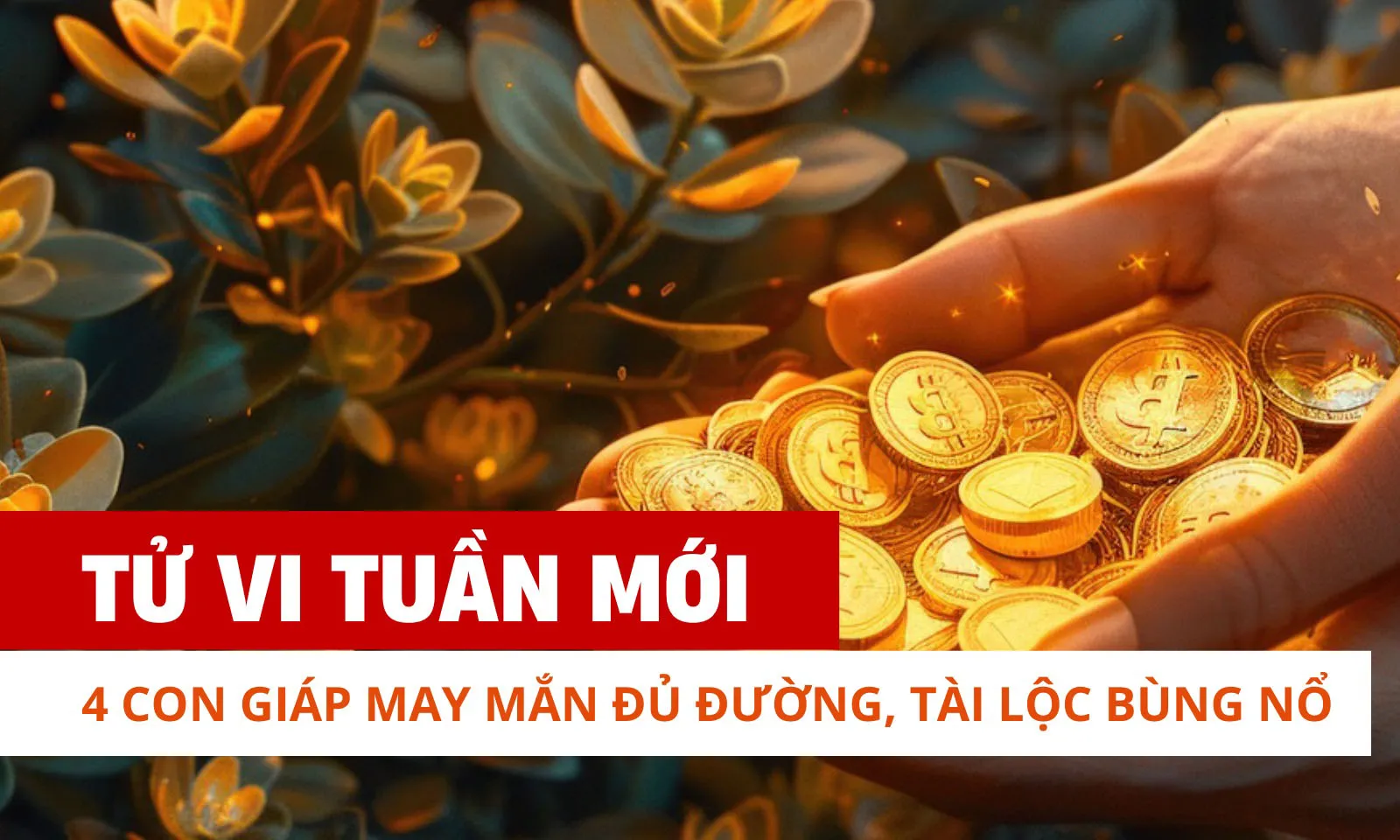 4 tuổi may mắn đủ đường, tài lộc bùng nổ trong tuần mới (18 - 24/3)