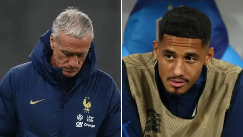 HLV Didier Deschamps lý giải nguyên nhân khiến Saliba ngồi dự bị. Ảnh: Internet