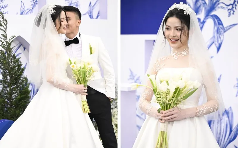 Đám cưới Quang Hải - Thanh Huyền_ Nhan sắc cô dâu gây thương nhớ, chú rể có hành động tinh tế với vợ6