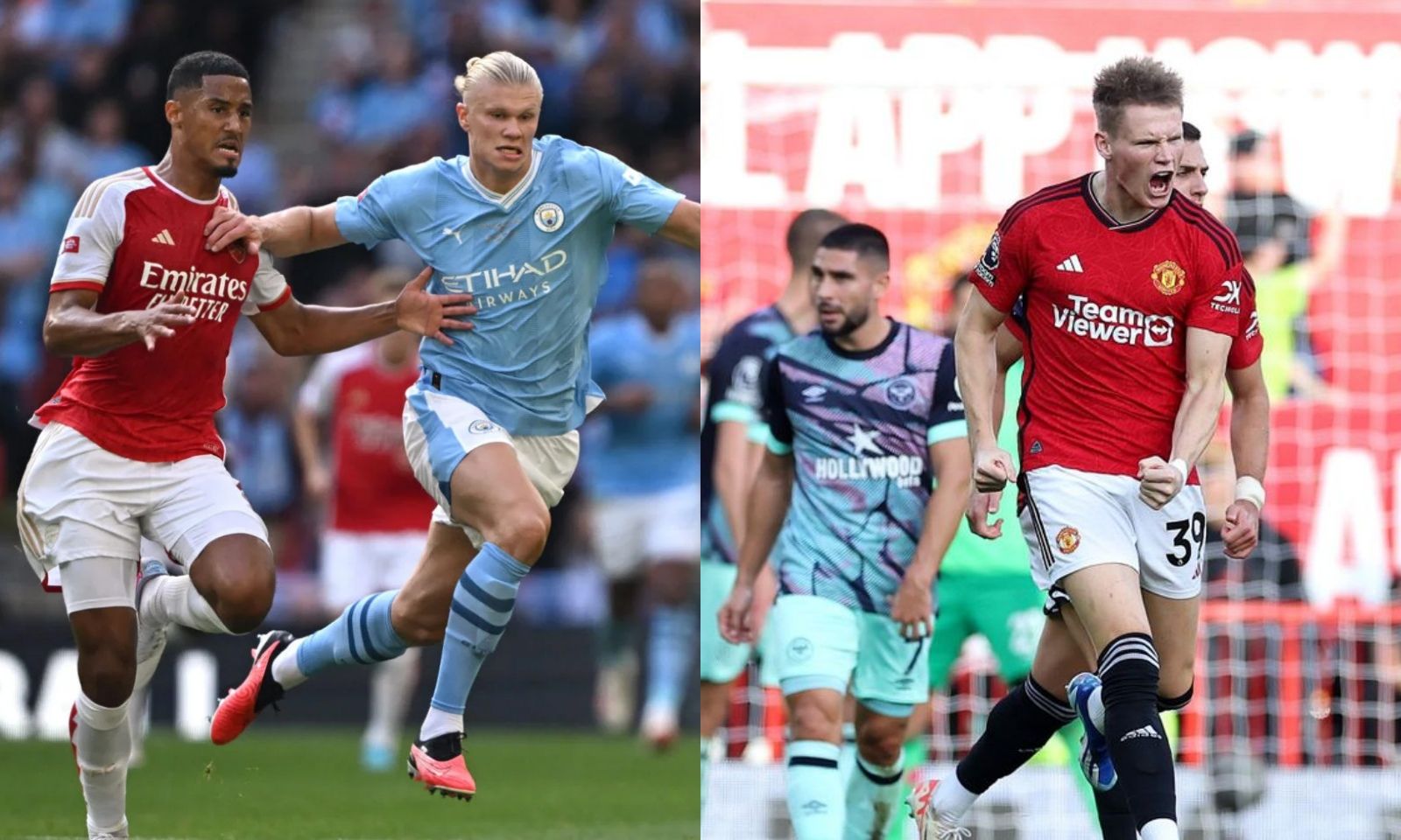 Lịch thi đấu Ngoại hạng Anh vòng 30: Man City vs Arsenal | Brentford vs MU 