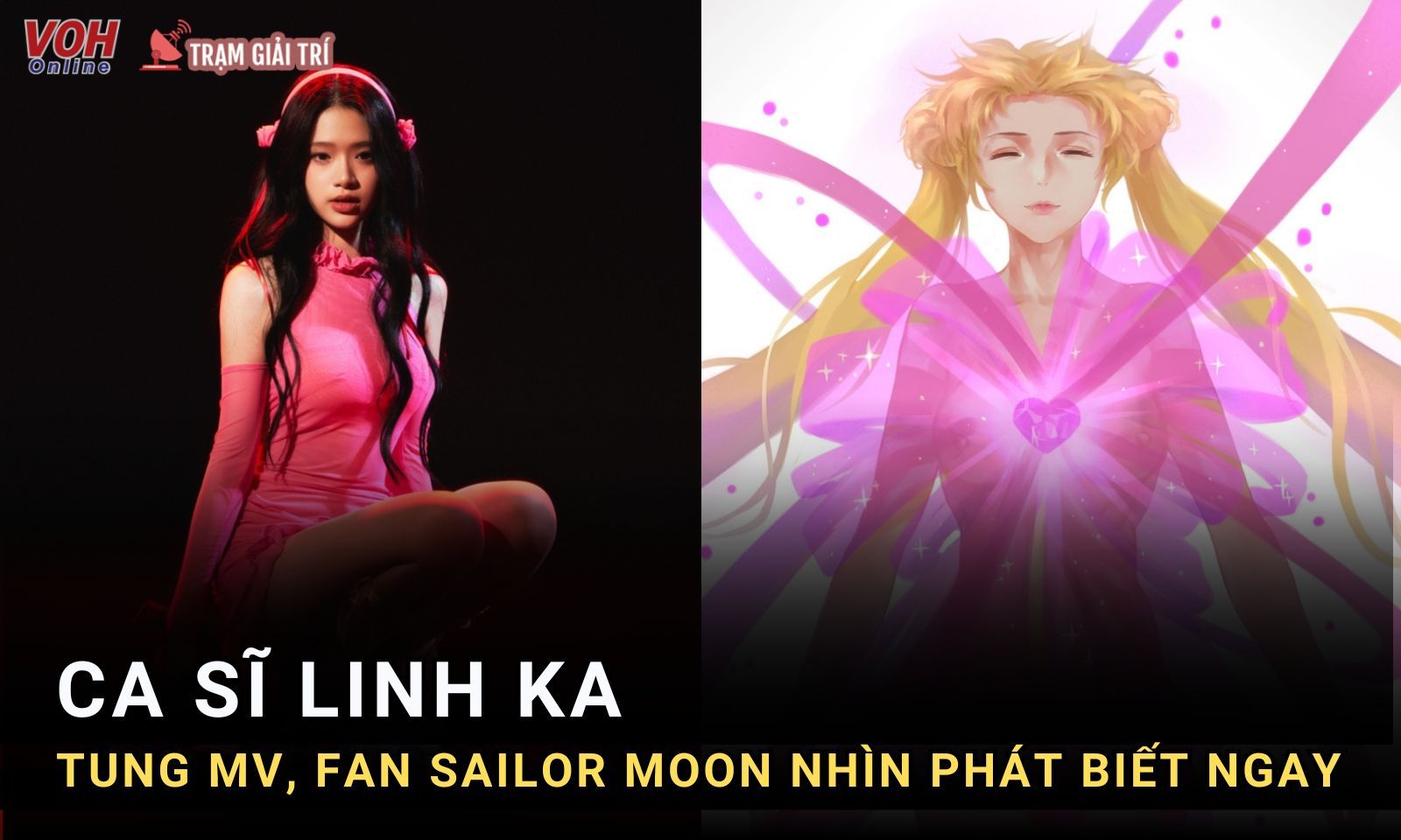 Linh Ka trong MV mới khiến fan Thủy Thủ Mặt Trăng sốt sắng