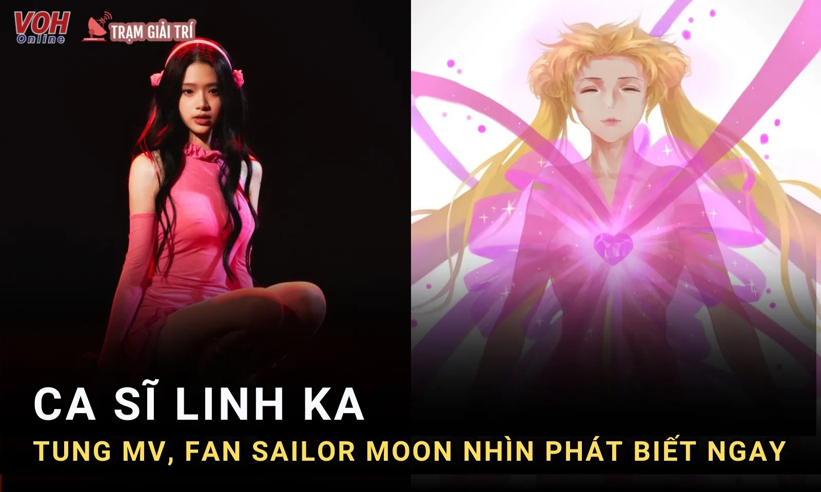 Linh Ka trong MV mới khiến fan Thủy Thủ Mặt Trăng sốt sắng