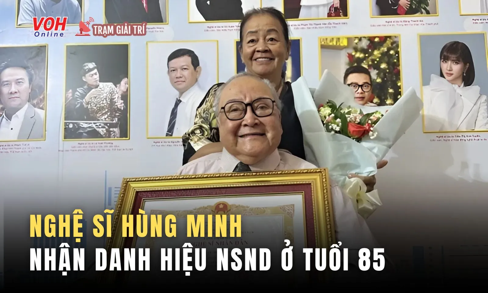 Xúc động nghệ sĩ cải lương Hùng Minh nhận danh hiệu NSND ở tuổi 85 